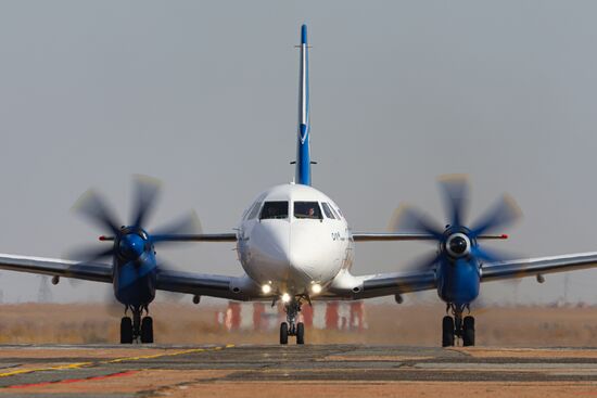 Russia New Il-114 Turboprop Aircraft Tests