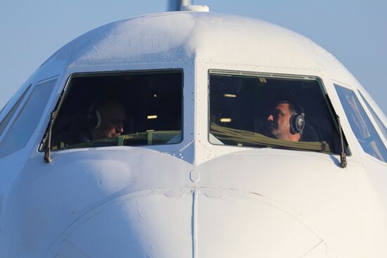 Russia New Il-114 Turboprop Aircraft Tests