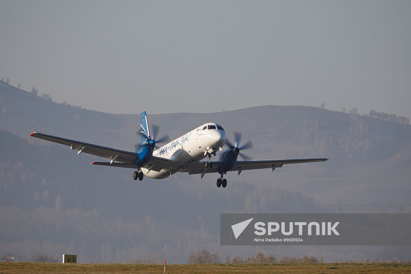 Russia New Il-114 Turboprop Aircraft Tests
