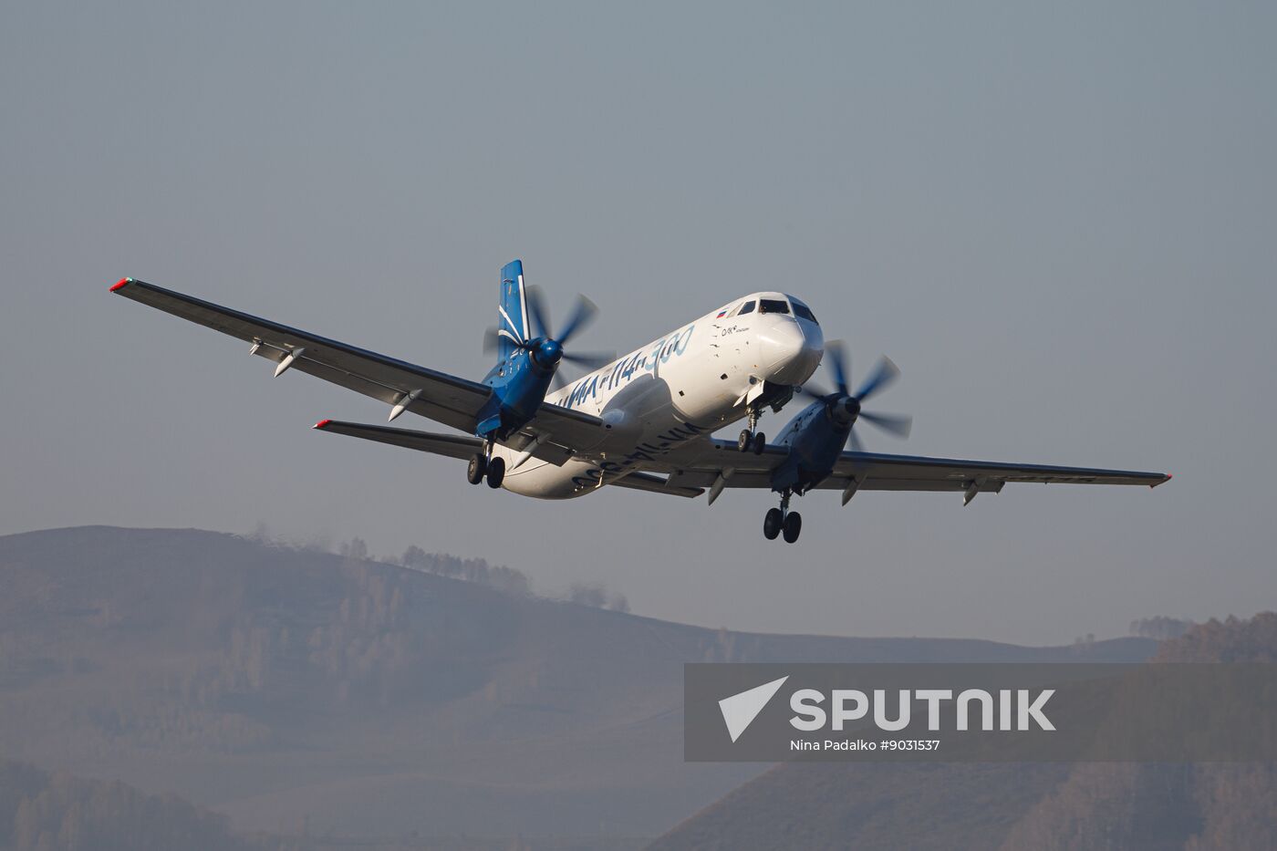 Russia New Il-114 Turboprop Aircraft Tests