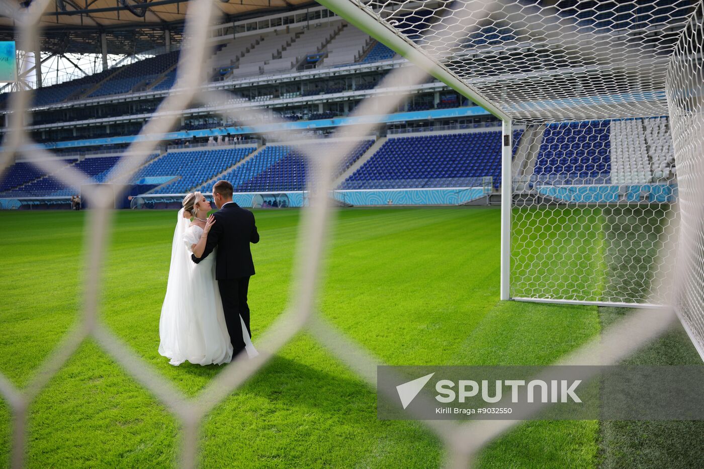 Russia Stadium Wedding
