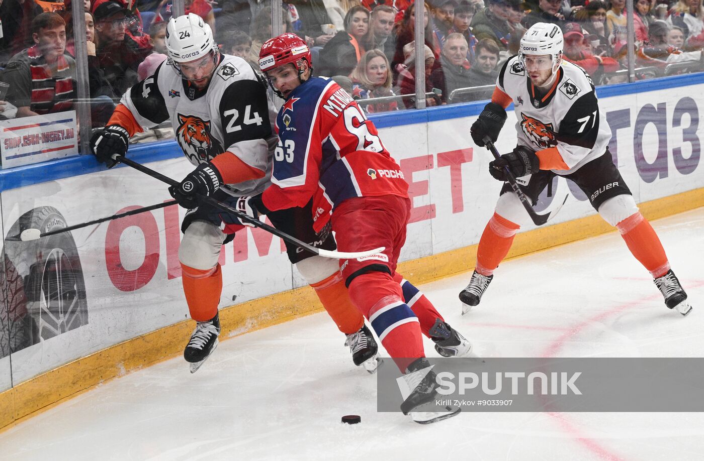 Russia Ice Hockey Kontinental League CSKA - Amur