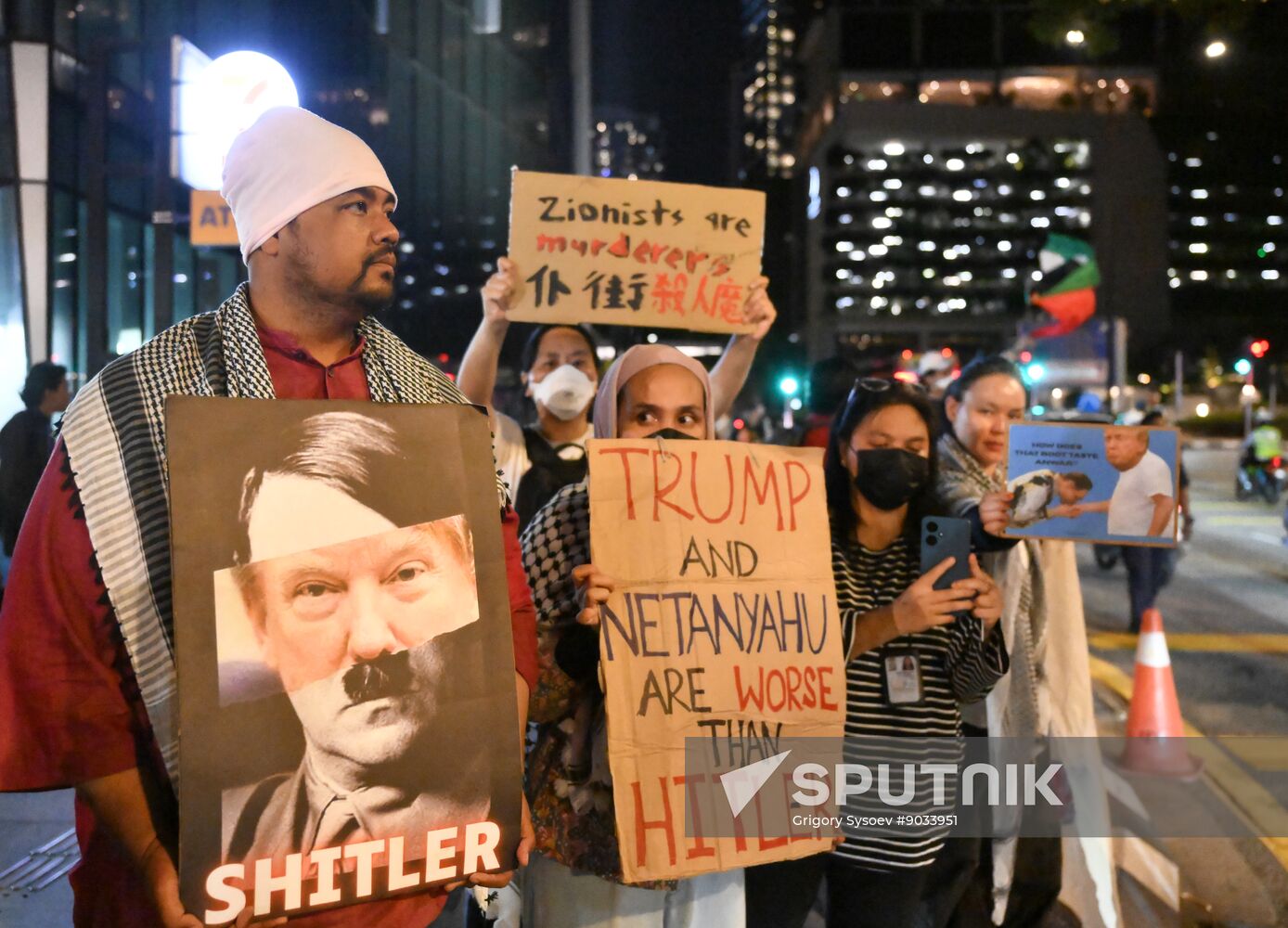 Malaysia US Trump Protests