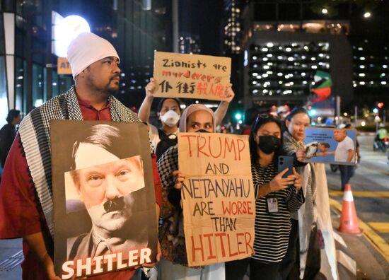 Malaysia US Trump Protests