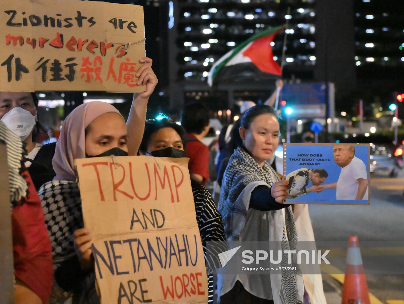 Malaysia US Trump Protests
