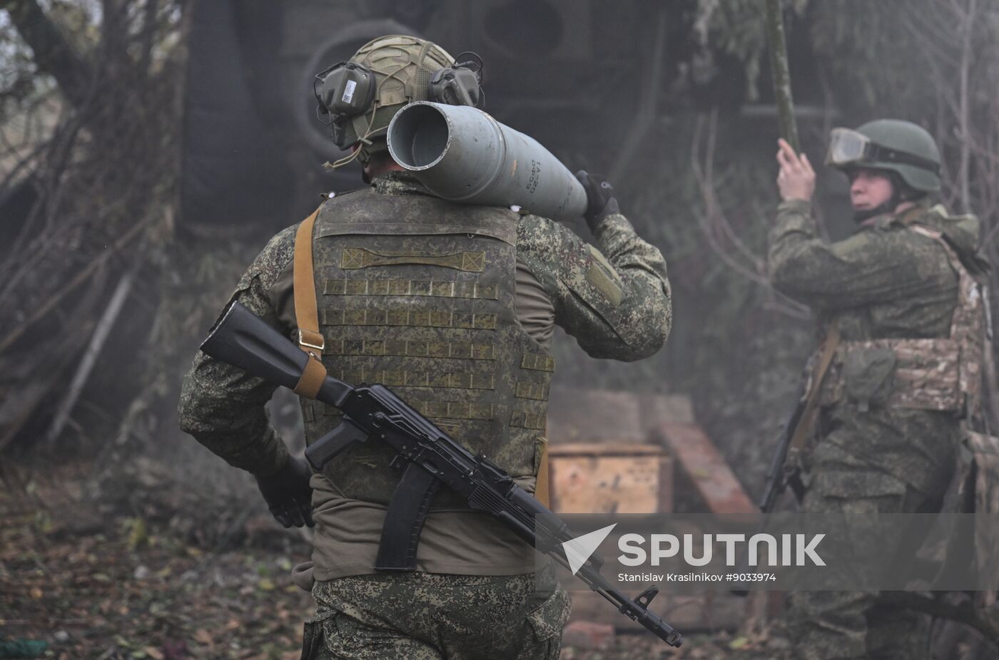 Russia Ukraine Military Operation Artillery Unit