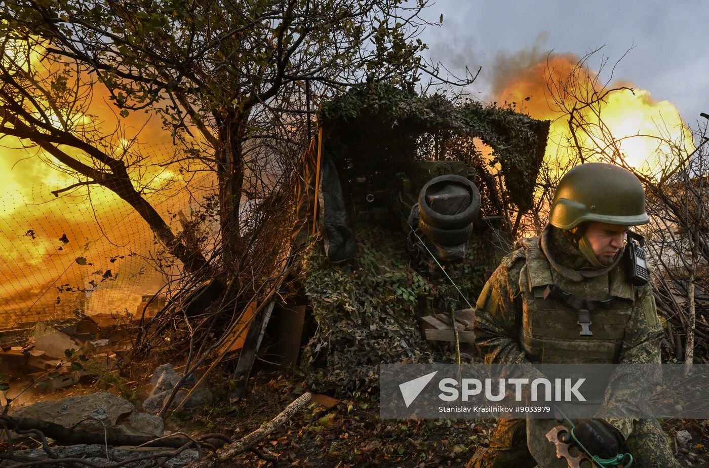 Russia Ukraine Military Operation Artillery Unit