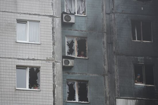 Russia Ukraine Military Operation Shelling