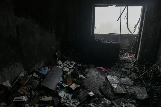 Russia Ukraine Military Operation Shelling