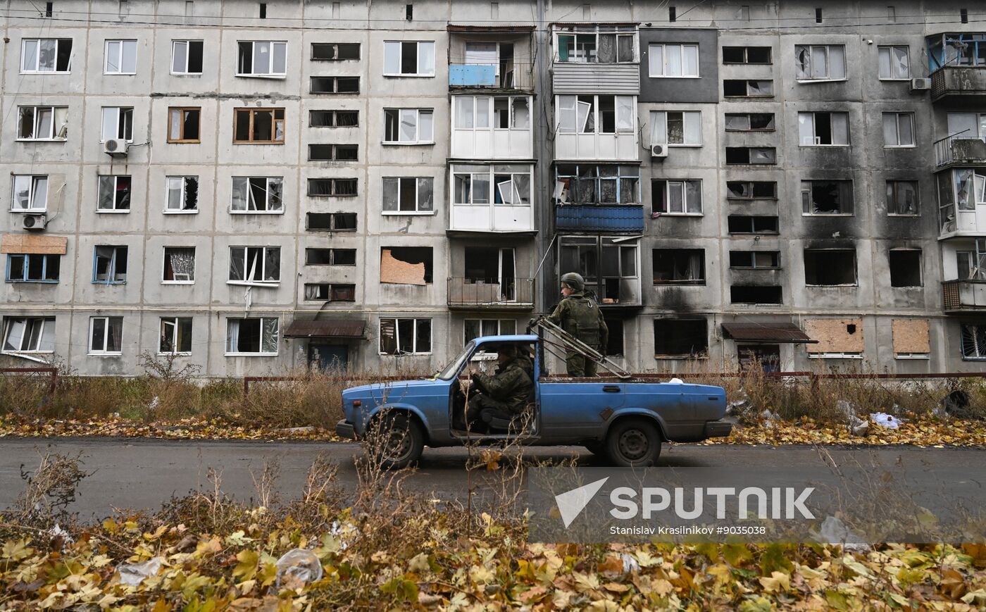 Russia Ukraine Military Operation Selidovo