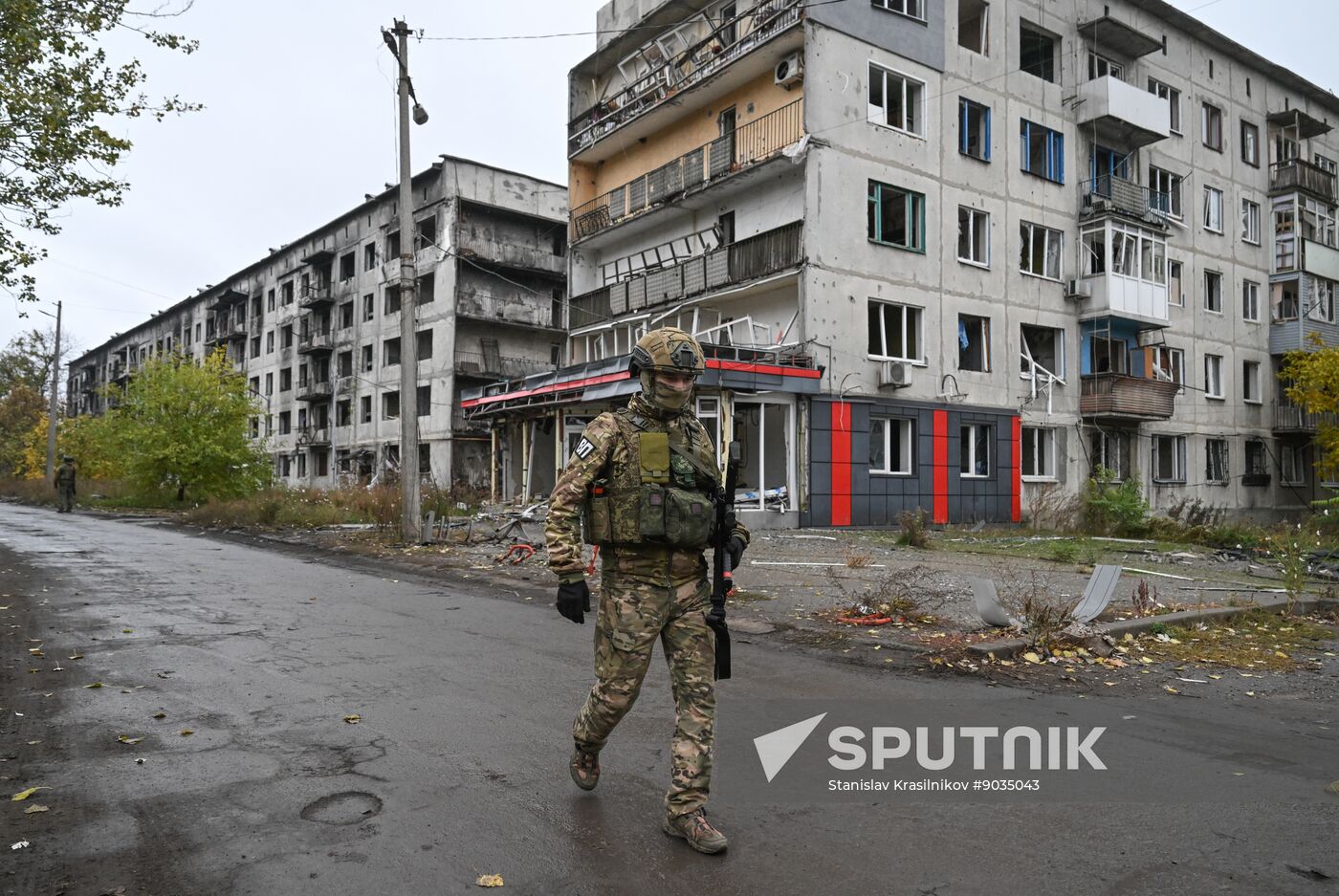 Russia Ukraine Military Operation Selidovo