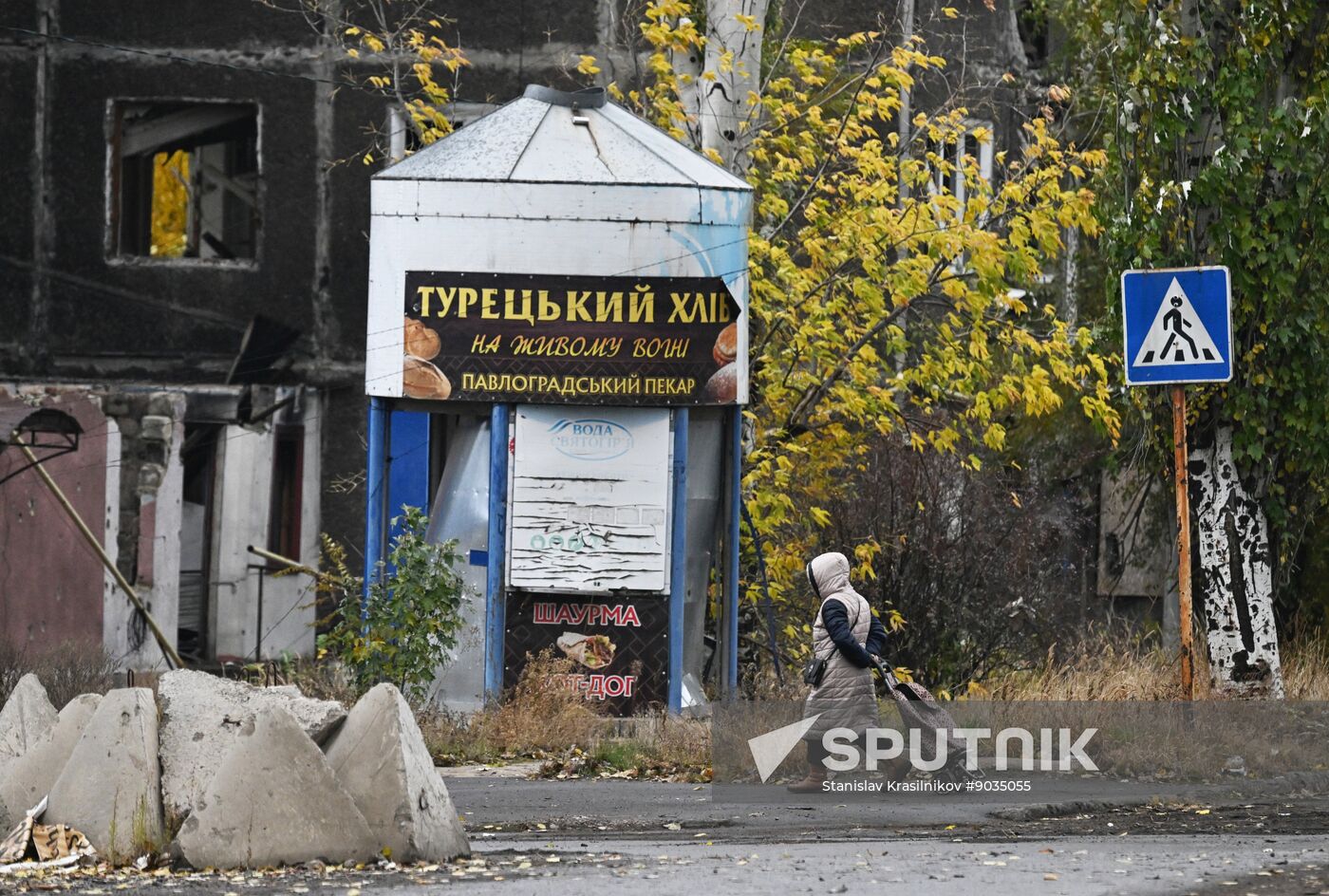 Russia Ukraine Military Operation Selidovo