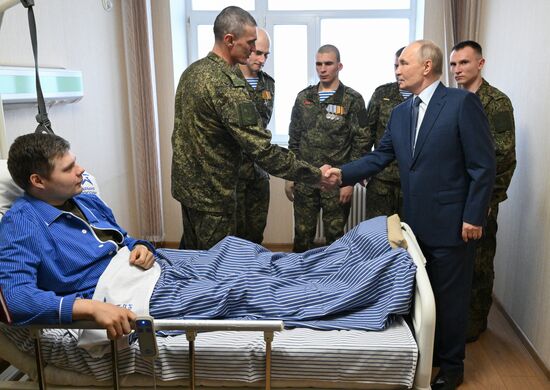 Russia Putin Military Hospital