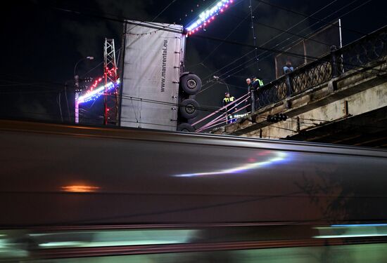 Russia Crimea Truck Accident