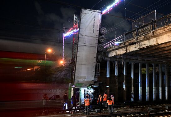 Russia Crimea Truck Accident