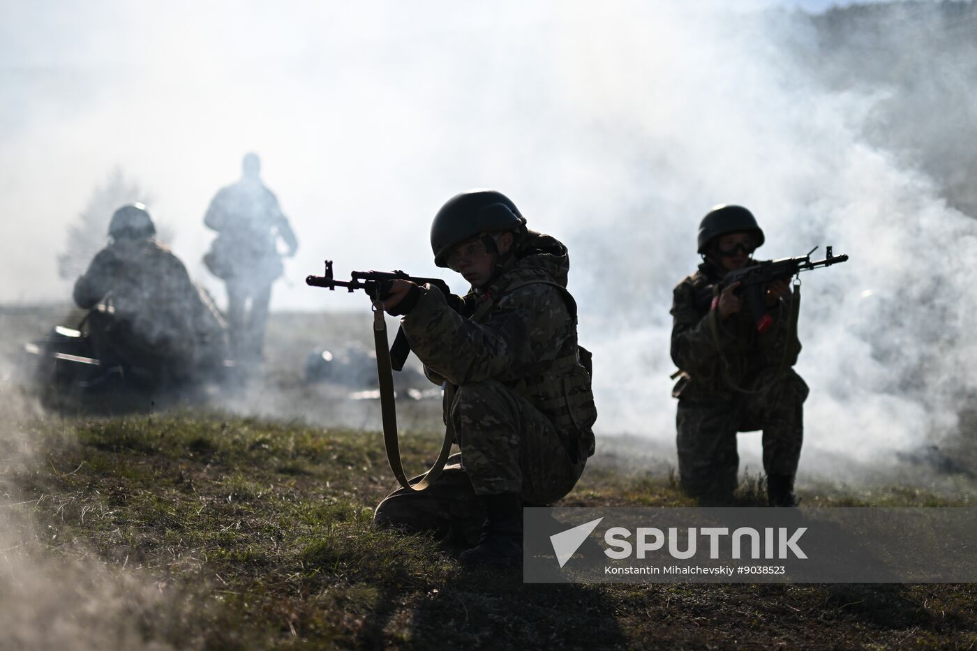 Russia Crimea Youth Military Training