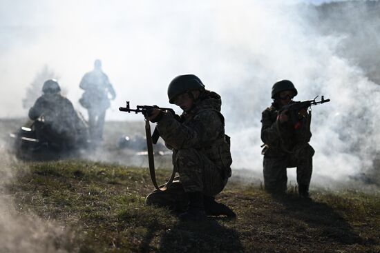 Russia Crimea Youth Military Training