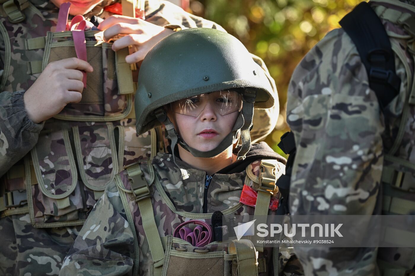 Russia Crimea Youth Military Training