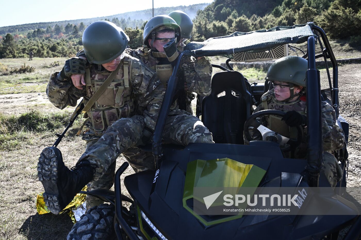 Russia Crimea Youth Military Training