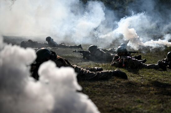 Russia Crimea Youth Military Training
