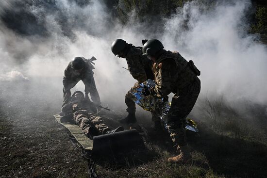 Russia Crimea Youth Military Training