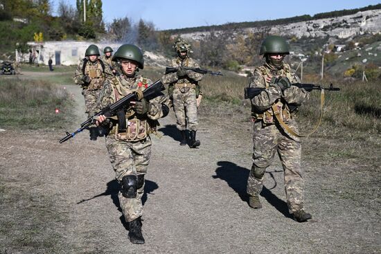 Russia Crimea Youth Military Training