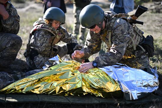 Russia Crimea Youth Military Training