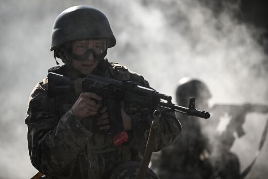 Russia Crimea Youth Military Training