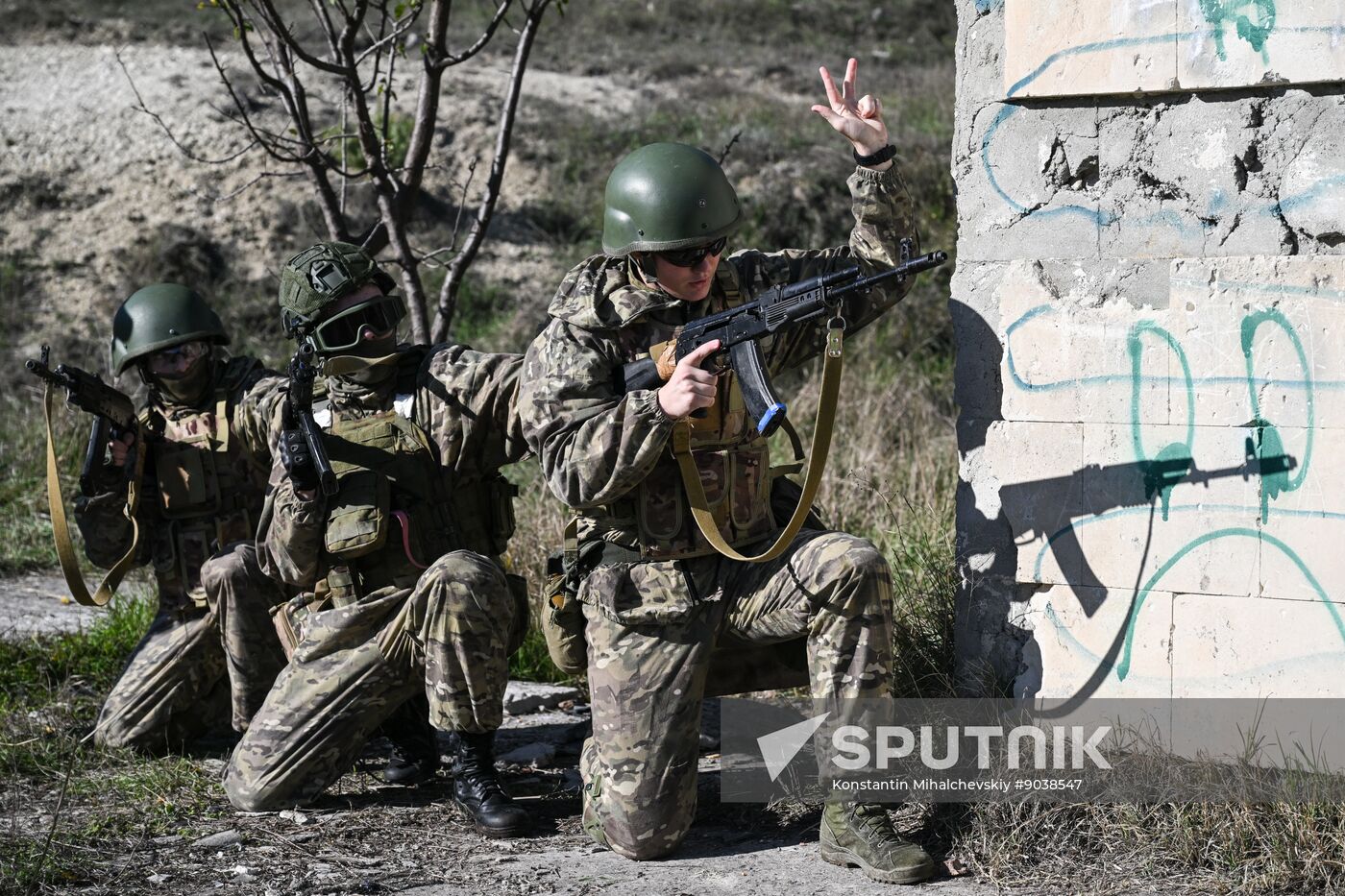 Russia Crimea Youth Military Training