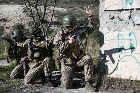 Russia Crimea Youth Military Training