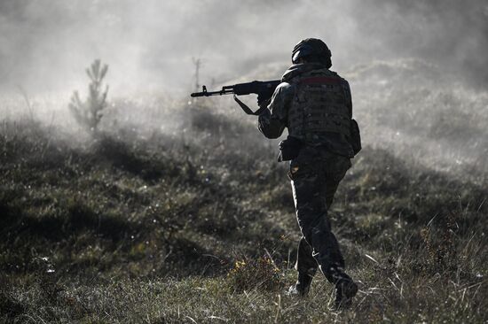 Russia Crimea Youth Military Training
