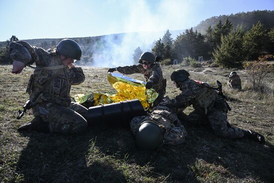 Russia Crimea Youth Military Training