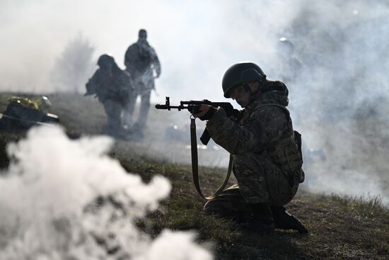 Russia Crimea Youth Military Training