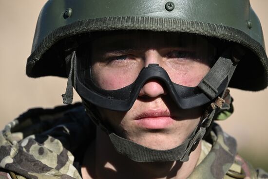 Russia Crimea Youth Military Training