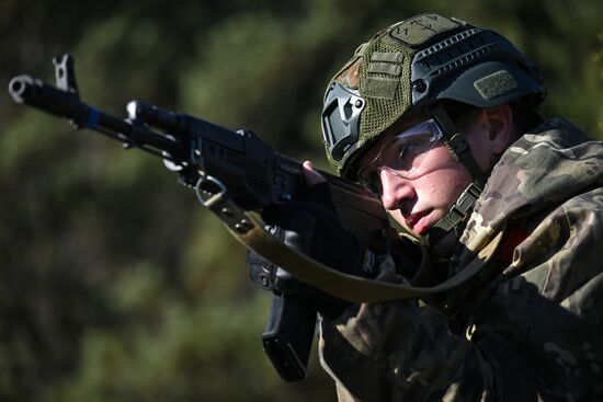 Russia Crimea Youth Military Training