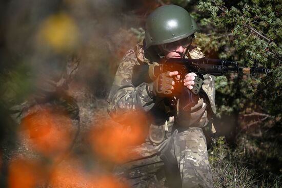 Russia Crimea Youth Military Training