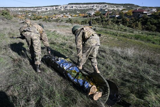 Russia Crimea Youth Military Training