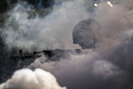 Russia Crimea Youth Military Training