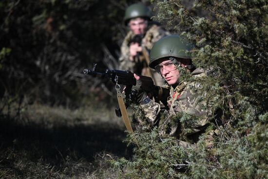 Russia Crimea Youth Military Training