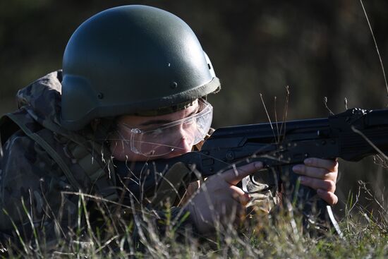 Russia Crimea Youth Military Training