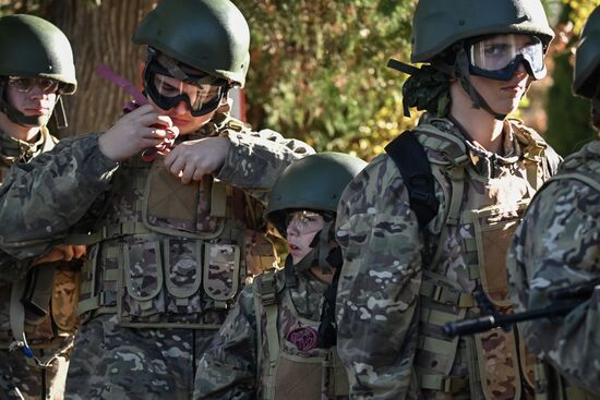 Russia Crimea Youth Military Training