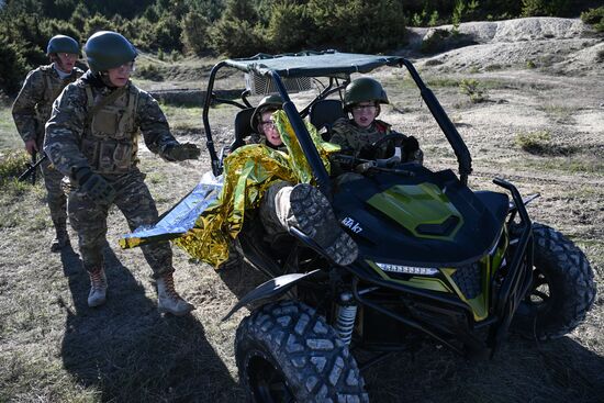 Russia Crimea Youth Military Training