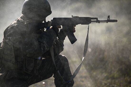 Russia Crimea Youth Military Training