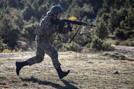 Russia Crimea Youth Military Training
