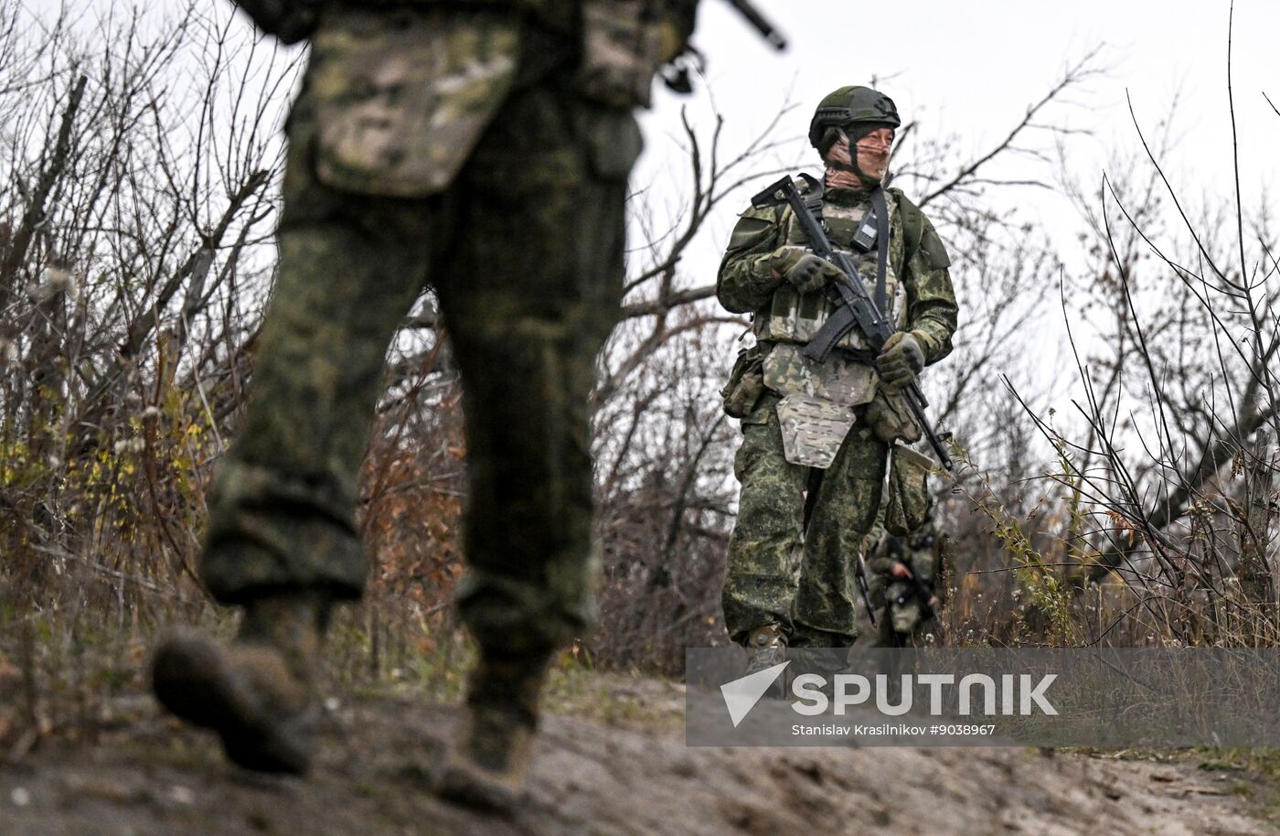 Russia Ukraine Military Operation Scouts Training