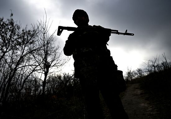 Russia Ukraine Military Operation Scouts Training