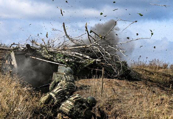 Russia Ukraine Military Operation Scouts Training