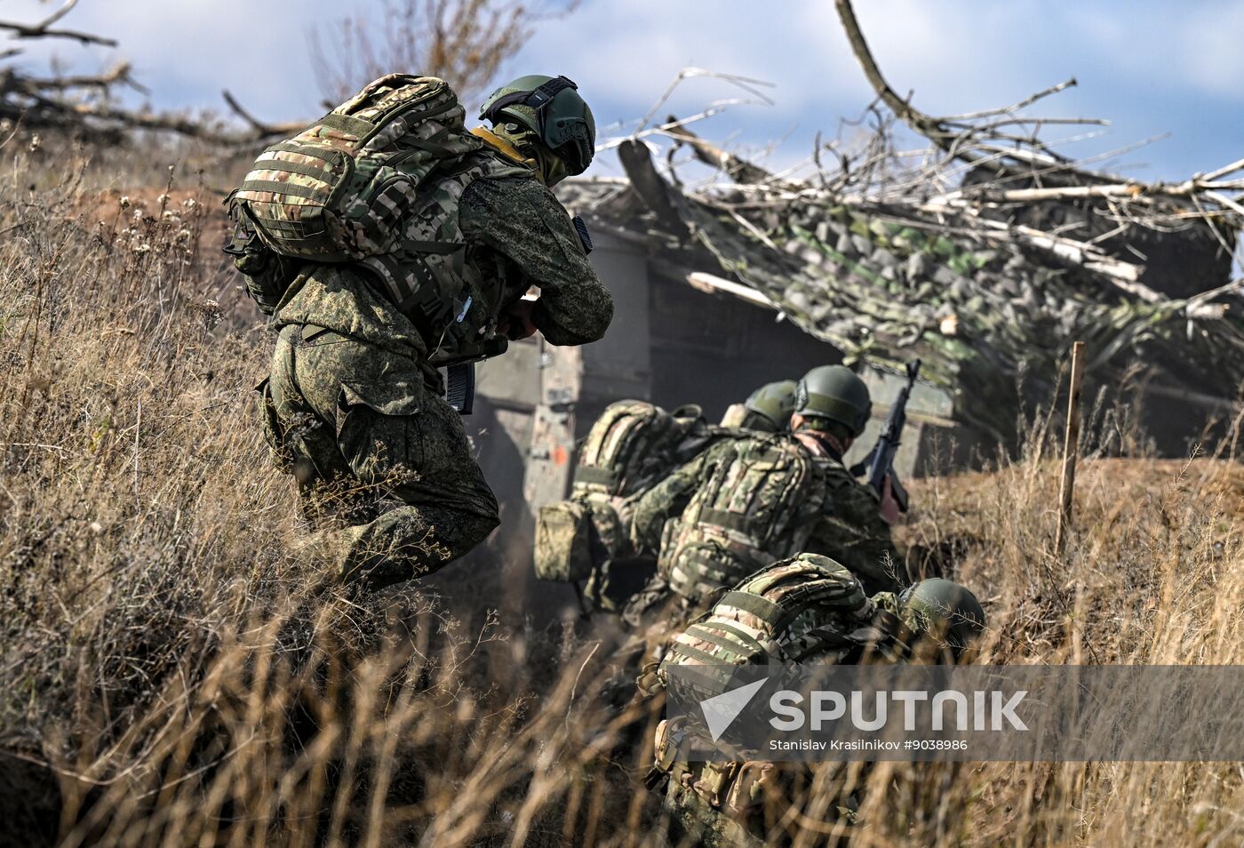 Russia Ukraine Military Operation Scouts Training