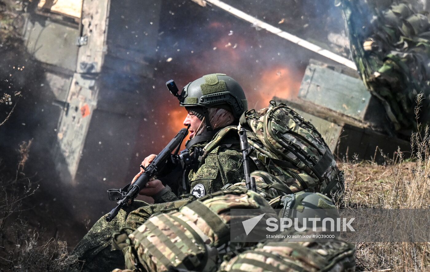 Russia Ukraine Military Operation Scouts Training