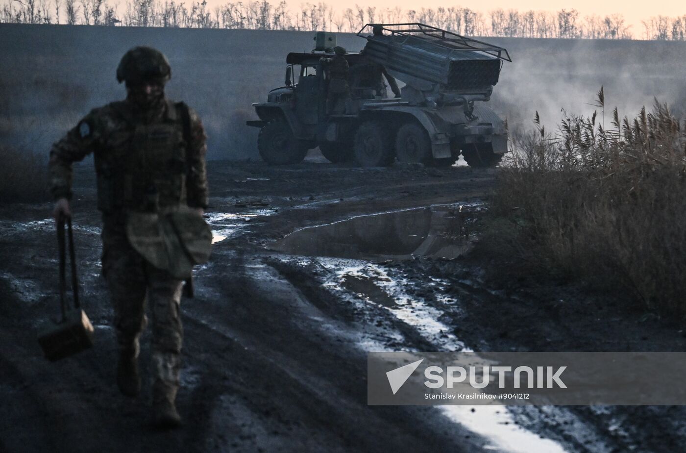 Russia Ukraine Military Operation Artillery Unit